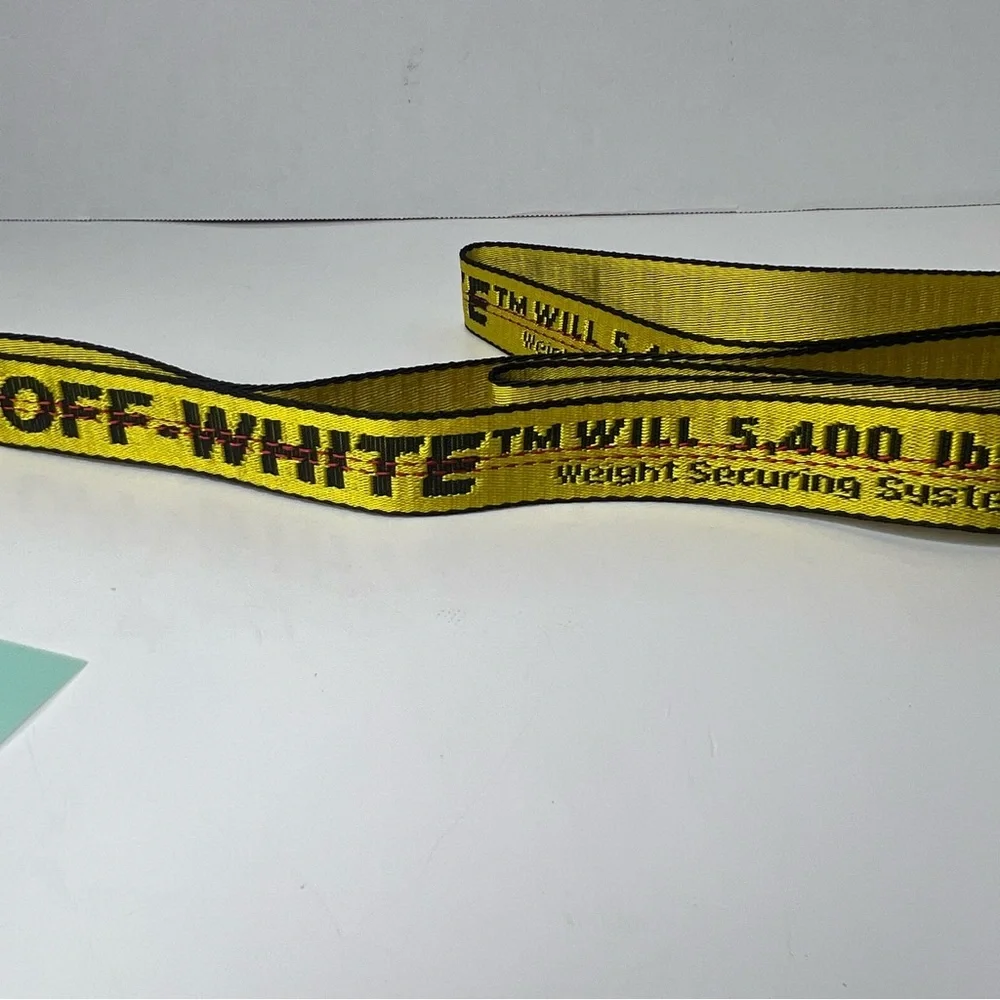 Off-White Men’s Mini Classic Yellow/ Black Industrial Logo Belt | NEW/NWT!!💛🖤‎